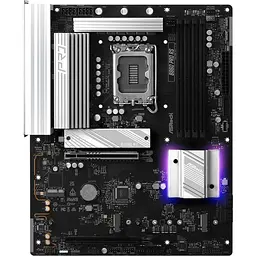 Материнська плата AsRock B860 Pro RS (1851/B860, 4xDDR5, 2xPCIex16, HDMI/DP, 4xSATA, 3xM.2, 2.5Glan, 7.1ch, ATX)