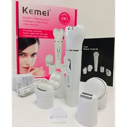 Жіноча електробритва епілятор Kemei KM-2199 5в1 - мініатюра 3