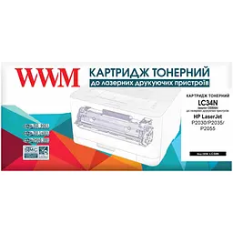 Картридж тон. WWM для HP LJ P2055/M401, Canon MF-411 аналог CE505A/CF280A/Canon 719 Black ( 2400 ст.) (LC34N)