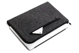 Чохол Gmakin Apple MacBook Air/Pro 13` GM68-13 Felt Case (Black) [73586] - мініатюра 5
