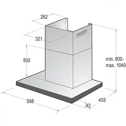 Витяжка Т-подібна Gorenje WHT6SYB - мініатюра 6