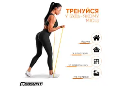 Гумова петля EasyFit 1-6 кг жовта (EF-2654-1) - мініатюра 4