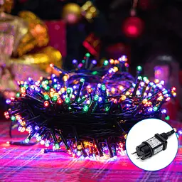 Гірлянда пряма плоскі лампи різнокольорові 10 м 200LED IP44
