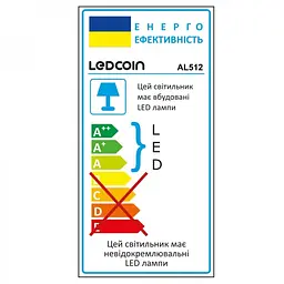 Свiтильник свiтлодiодний Ledcoin AL512 круг білий 5W 6500K (80332) - мініатюра 4