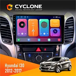 Штатна магнітола Hyundai i30 2012-2017 CAN Cyclone C9-001 2x32 CPL Cyclone (НФ-00003103)