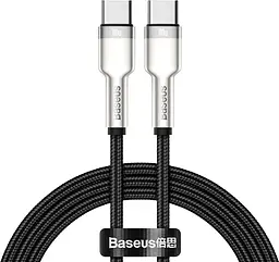 Кабель Baseus Cafule Series Metal Data Cable Type-C to Type-C 100W 2m CATJK-D01 Black