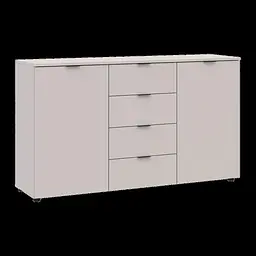 Комод Doros Рон 5 2 фасади 4 шухляди Кашемір 140х38х81 (41516047)