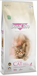 Сухий корм BonaCibo Light&Sterilised для кастрованих та стерилізованих кішок 15 кг