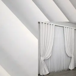 Комплект штор VR-Textil Midnight блекаут 2 шт 150x290 см світло-сірий (1223ш)