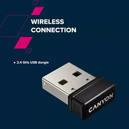 Клавіатура Canyon HKB-W03 Wireless UA Beige (CNS-HKBW03BG) - мініатюра 10