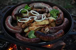 Чавунна сковорода Brizoll Horeca H240-D 24 см з підставкою - мініатюра 7