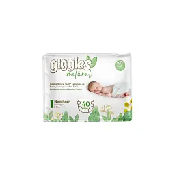 Підгузки Giggles Natural 1 Newborn 2-5 кг 40 шт (8680131206377)