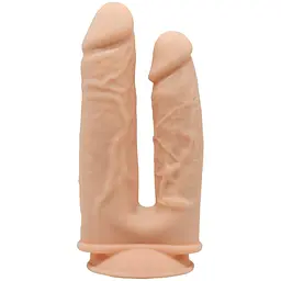 Фалоімітатор подвійний Adrien Lastic SilexD Double Gusto 19.5 см тілесний