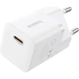 Мережевий зарядний пристрій Baseus GaN5 Mini Fast Charger USB-C 25W White (P10110909213-00) [139987] - мініатюра 2