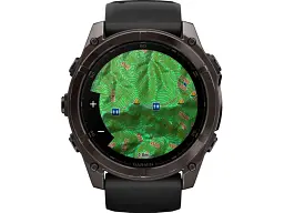 Спортивний годинник Garmin Fenix 8 51mm AMOLED Sapphire Carbon Gray DLC Titanium w. Black/Pebble Gray S. Band (010-02905-20/21) - мініатюра 7