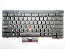 Клавіатура для ноутбуків Lenovo ThinkPad T430, T430s, T530, T530s, W530, X230 Series чорна з ТП