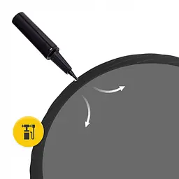М'яч для фітнесу (фітбол) 4FIZJO 75 см Anti-Burst Black (P-5907739316370) - мініатюра 11