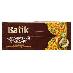 Чай чорний Batik Королівський стандарт цейлонський дрібний 50 г (25 шт. х 2 г) - мініатюра 2