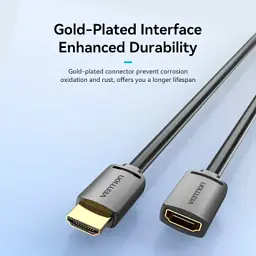 Кабель мультимедійний HDMI M to HDMI F 5.0m V2.0 4K60Hz Vention (AHCBJ) - мініатюра 7