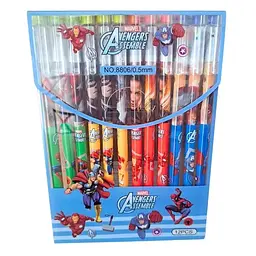 Ручка гелева пиши-стирай синя 0,5 мм, мікс Avengers Assemble 8806 Josef Otten