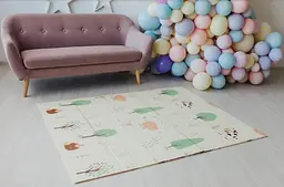 Дитячий двосторонній складаний килимок Poppet Тигреня в лісі і Молочна ферма, 150х180 см (PP001-150) - мініатюра 6