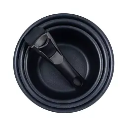 Набір ковшів зі знімною ручкою Bergner Click & cook, 16/18/20 см, 4 предмета (BG-31608-RD) - мініатюра 2