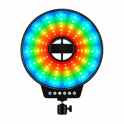 Світлодіодна LED лампа MJ-451 кільцева RGB 45 см зі і пультом керування