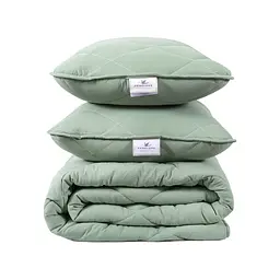 Набір ковдра з подушками Penelope - Colors in Comfort green зелений євро