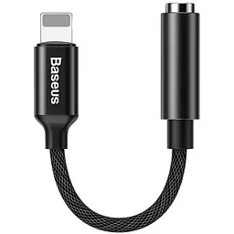 Перехідник адаптер Baseus Lightning Male to 3.5mm Female CALL3-01 Black