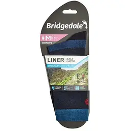 Шкарпетки Bridgedale Liner Coolmax Boot 2pr pk Wmn M Navy (1053-710605.445.M) - мініатюра 3