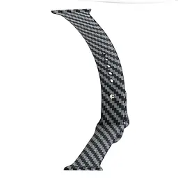Ремінець Apple Watch Silicone Carbon 42/44/45/46/49 mm Чорний Grey - мініатюра 2