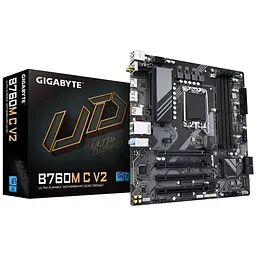 Материнська плата Gigabyte B760M C V2 (B760M C V2) (Socket 1700, Intel B760, Micro-ATX) Б/в,U1 - мініатюра 4