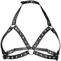 Портупея з металевими шипами Fetish Tentation Sexy Adjustable Chest Harness