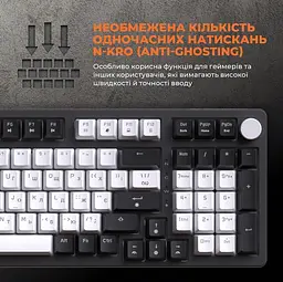 Клавіатура GamePro MK170B Outemu Red Hot-Swap RGB USB Black (MK170B) - мініатюра 10