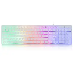 Клавіатура Vinga KB410 White (KB410 White) - мініатюра 1