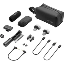 Мікрофонна радіосистема Boya Magic 03 USB-C with 2 TX + 1 RX + 1 TRS Black [157245] - мініатюра 7