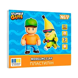 Пластилін YES Stumble Guys 10 кольорів набір 200 г (540723)