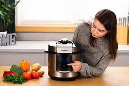 Мультиварка-скороварка Ardesto срібляста (MPC-P225) - мініатюра 11