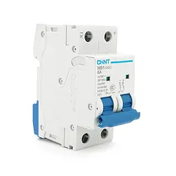 Автоматичний вимикач постійного струму CHNT NB1-63DC 2P C6 DC500V, 6A, 6kA, DIN, 86*36*49.5mm