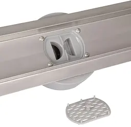 Лінійний трап Qtap Scorpio Tile800 із нержавіючої сталі, під плитку (поворотний сифон/сухий затвор) QTSCOTILE800 - мініатюра 4