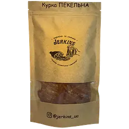 М'ясні чипси Курка ПЕКЕЛЬНА Jerkins