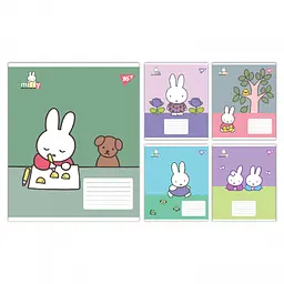 Набір зошитів учнівських Yes Miffy Spring коса лінія 12 аркушів 25 шт 767626