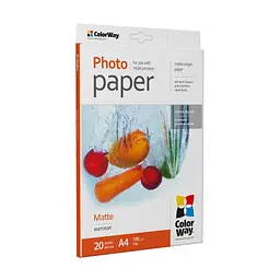 Фотопапір ColorWay matte A4 190 г 20 арк. (PM190020A4) - мініатюра 2
