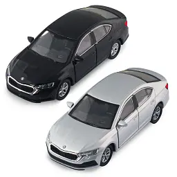 Автомодель - Skoda Octavia (чорний, сріблястий), в асортименті