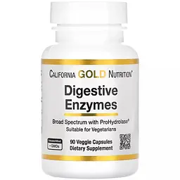 Травні ферменти California Gold Nutrition Digestive Enzymes 90 вегетаріанських капсул