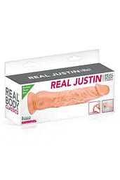 Фалоімітатор Real Body Real Justin Flesh, 21.2х4.2 см - мініатюра 3
