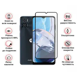 Скло захисне BeCover Motorola Moto E22/E22i Black (709731) - мініатюра 4