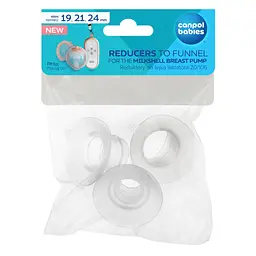 Перехідники Canpol babies 19, 21 і 24 мм для лійки молоковідсмоктувача MilkShell 20/106 (20/114) - мініатюра 2