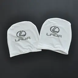 Чохол підголівників LADA-Lexus білі-кольорові - мініатюра 2