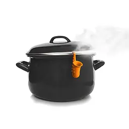 Силіконовий підйомник підставка для кришки каструлі для виходу пари, Kitchen Master Жовтий 85941 - мініатюра 7